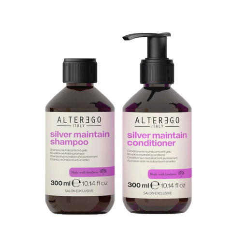 Alterego Silver Maintain Shampoo 300ml and Anti-yellow Conditioner 300ml