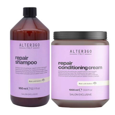 Alterego Repair Set Damaged Hair Shampoo 950ml and Mask 1000ml