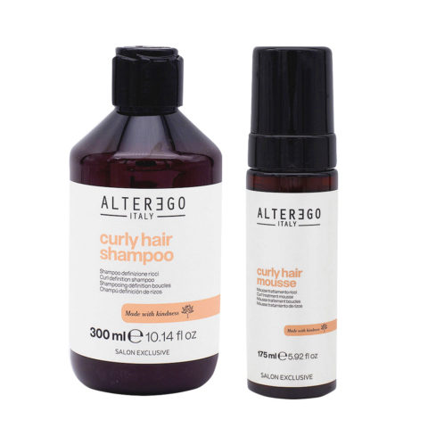Alterego Set Curly Hair Shampoo 300ml and Foam 175ml