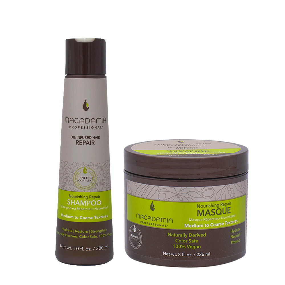 Macadamia Set Damaged Hair Shampoo 300ml and Mask 236ml