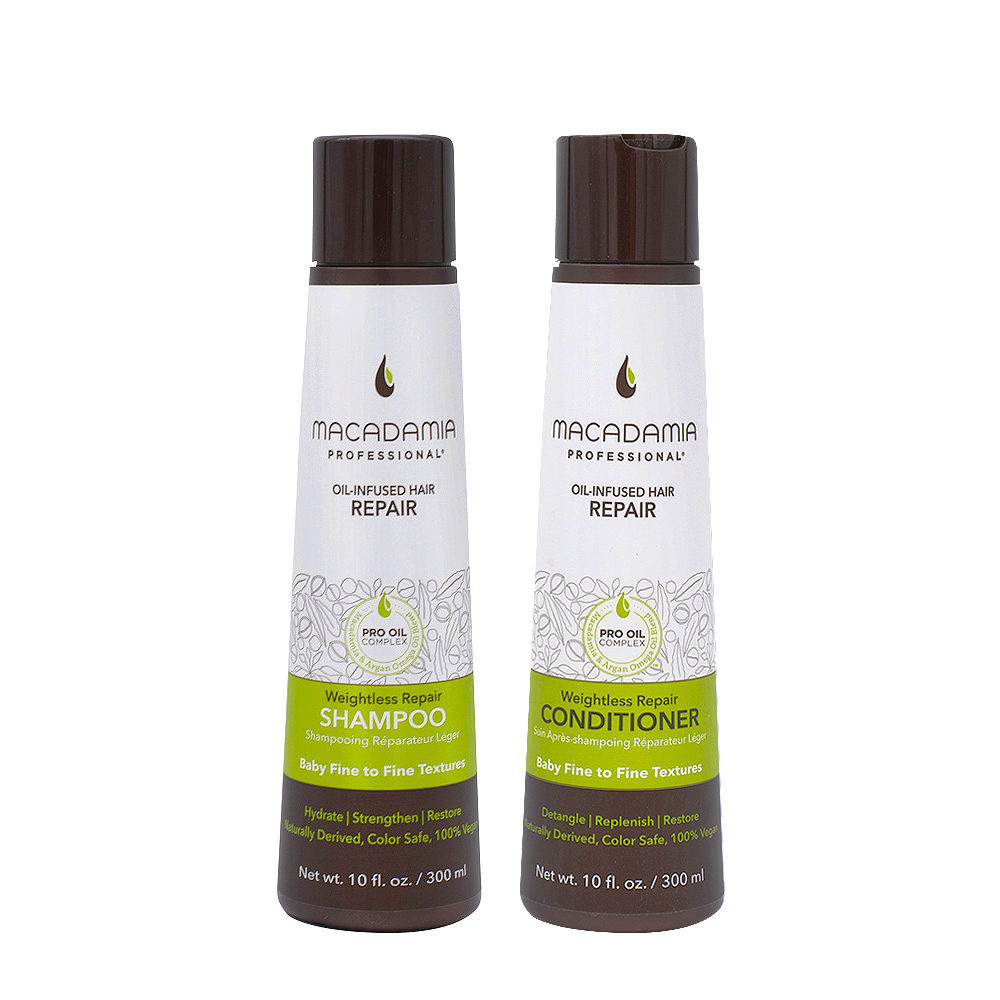 Macadamia Set Damaged and Fine Hair 300ml Shampoo and Conditioner 300ml