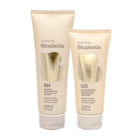 Lowell Bioplastia Repair Shampoo 240ml And Conditioner 200ml Damaged Hair