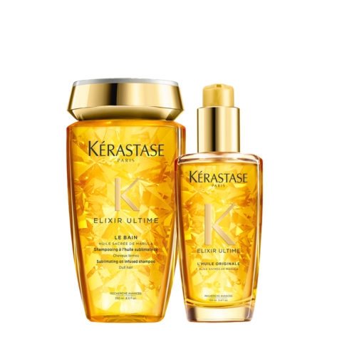 Kerastase Elixir Ultime Shampoo 250ml Oil 100ml