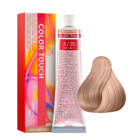 Wella Color Touch Rich Naturals 8/35 Light Golden Mahogany Blonde 60ml - semi-permanent color without ammonia