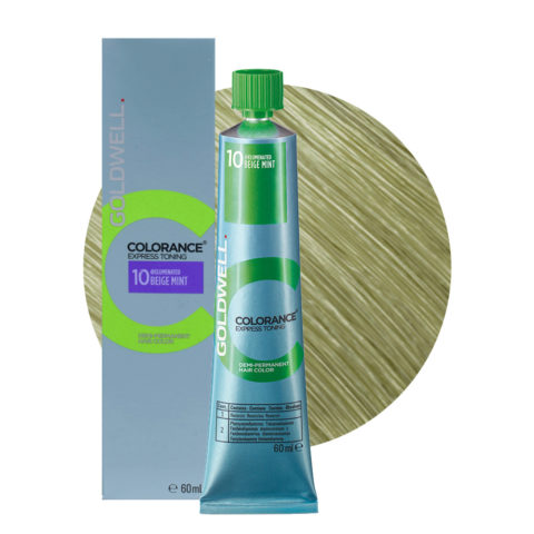 10 Beige Mint Goldwell Colorance Express Toning  Tube 60ml