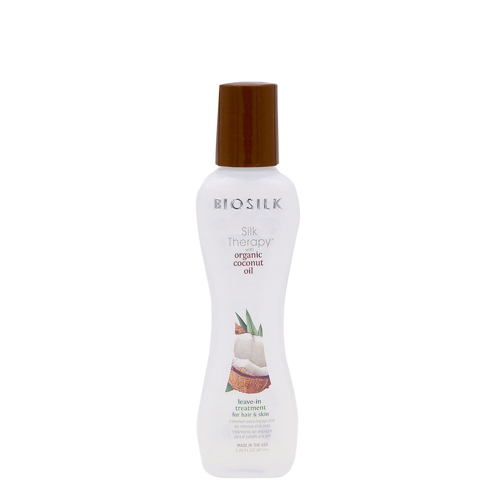 Biosilk Silk Therapy Leave In Treatment Hair Skin With Coconut Oil 67ml - no-rinse serum