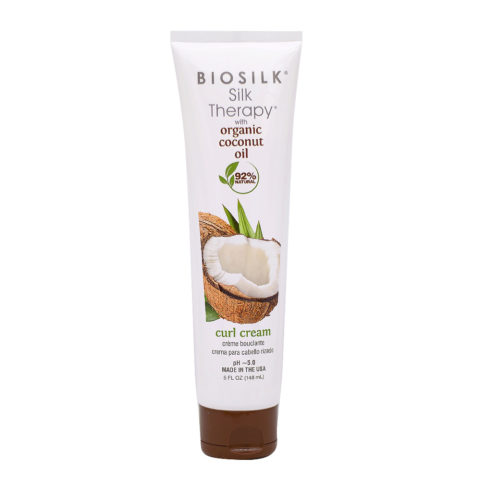 Biosilk Silk Therapy Curl Cream With Coconut Oil 148ml
