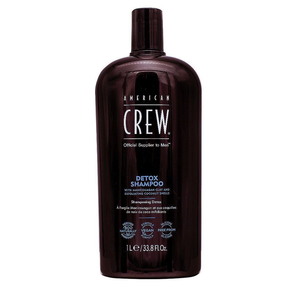 American Crew Detox Shampoo 1000ml - detoxifying exfoliating shampoo