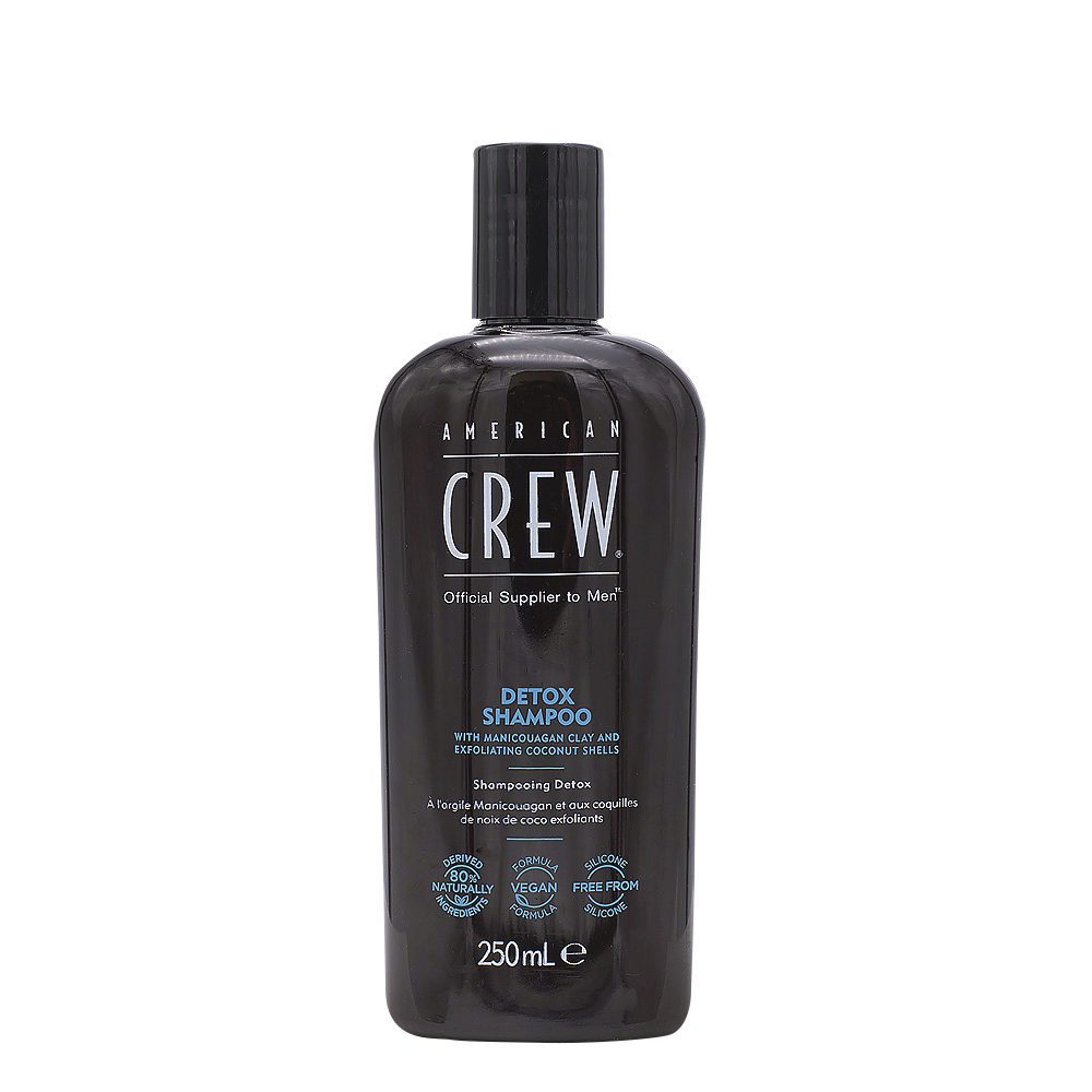 American Crew Detox Shampoo 250ml - detoxifying exfoliating shampoo