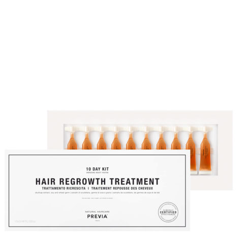 Previa Extra Life Hair Regrowth Treatment 10 Days Kit 10x3ml - anti-thinning treatment in 10 days