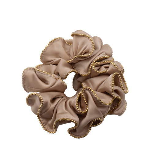 VIAHERMADA Beige Satin Elastic Hair