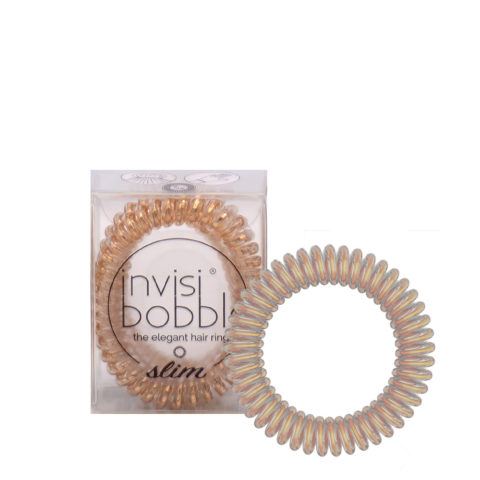 Invisibobble Slim Metallized Bronze Elastic for Fine Hair