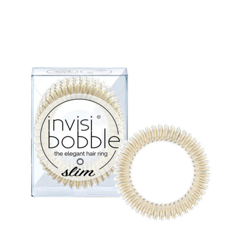 Invisibobble Slim Metallic Platinum Elastic for Fine Hair