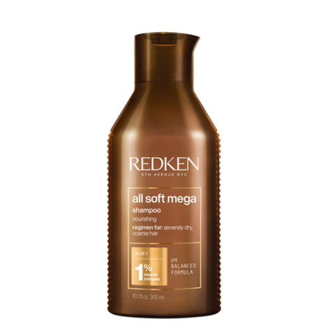 Redken All Soft Mega Shampoo 300ml - shampoo for dry hair