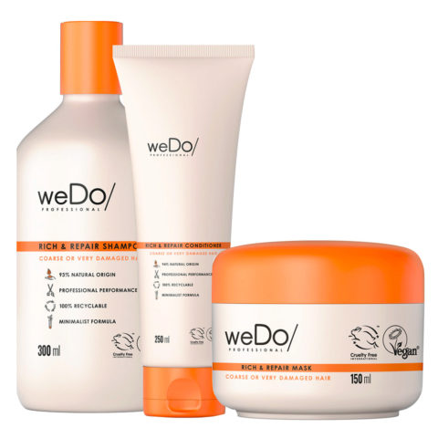 weDo Rich & Repair Shampoo 300ml +  Conditioner 250ml + Mask 150ml