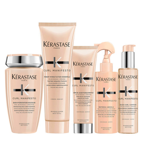 Kerastase Curl Manifesto Shampoo 250ml Conditioner 250 Cream 150ml Spray 190ml Gel 150ml