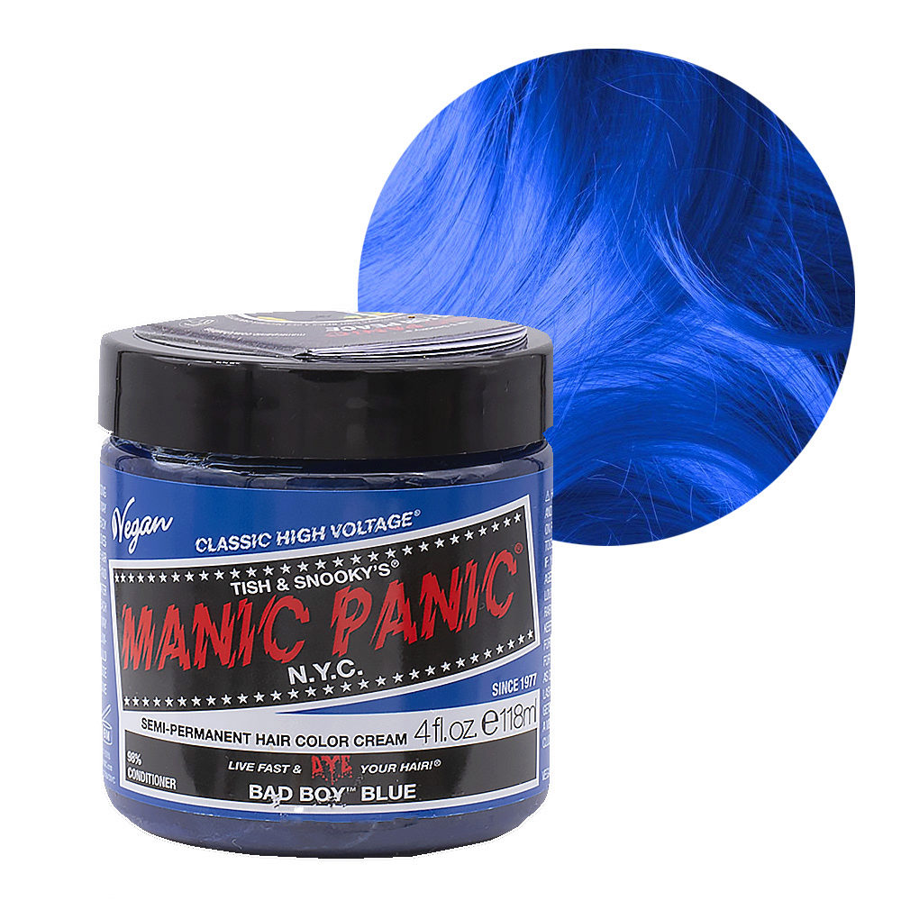 Manic Panic Classic High Voltage Bad Boy Blue 118ml - Semi-Permanent  Coloring Cream | Hair Gallery