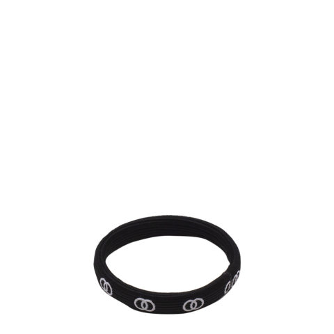 VIAHERMADA Two Circles Black Hair Elastic