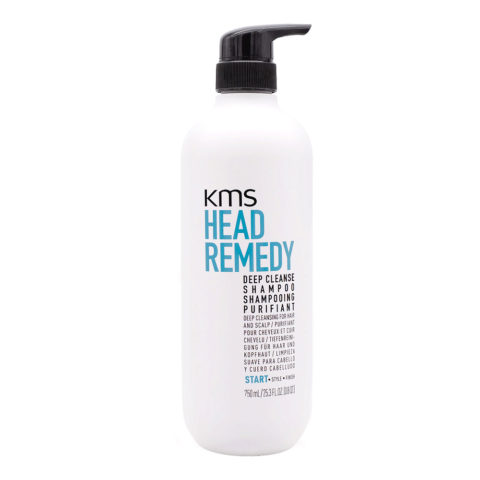KMS Head Remedy Deep Cleanse Shampoo 750ml - for all hair types