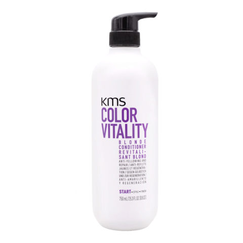 KMS Color Vitality Blonde Conditioner 750ml - conditioner for natural, lightened or highlighted blonde hair