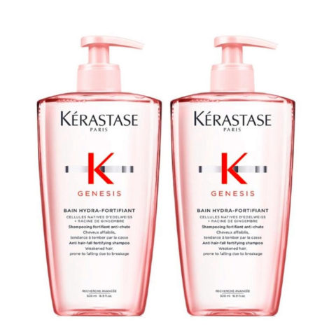 Kerastase Genesis Bain Hydra-Fortifiant 500ml X2