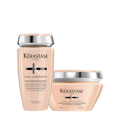 Kerastase Curl Manifesto Kit Shampoo 250ml+Masque Beurre Nourrissant 200ml