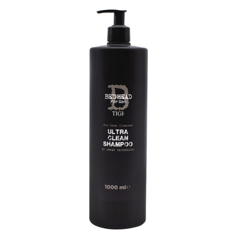 Tigi Bed Head For Man Ultraclean Shampoo 1000ml - deep cleansing shampoo