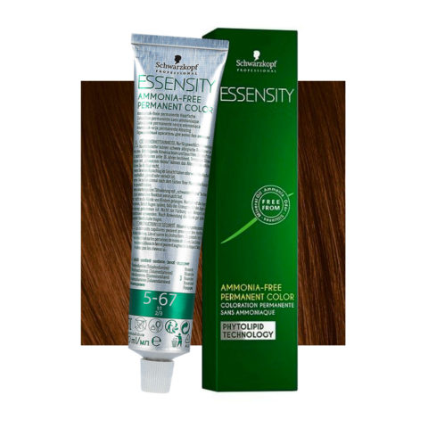 Schwarzkopf Essensity  5-67 Light Brown Chocolate Copper 60ml - ammonia-free permanent colouring