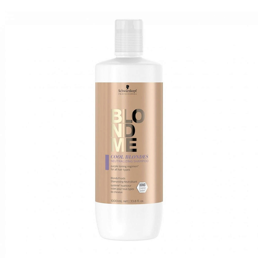 Schwarzkopf Blond Me Neutralizing Anti-yellow Shampoo for Cold Blond Hair 1000ml