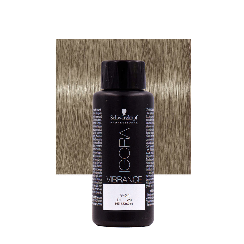 Schwarzkopf Igora Vibrance 9-24 Very Light Ash Blonde Beige 60ml - tone on tone coloring