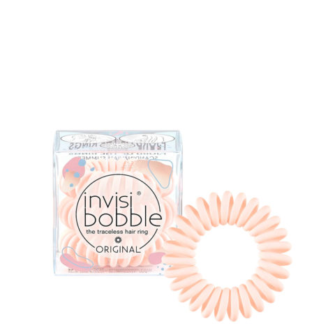 Invisibobble Original Nordic Breeze - salmon pink spiral scrunchie