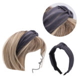VIAHERMADA Hairband in Blue Fabric with Knot