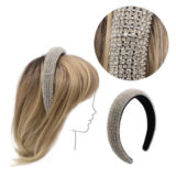 VIAHERMADA Rounded Headband with Silver Strass