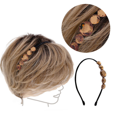 VIAHERMADA Hairband with Amber Crystals