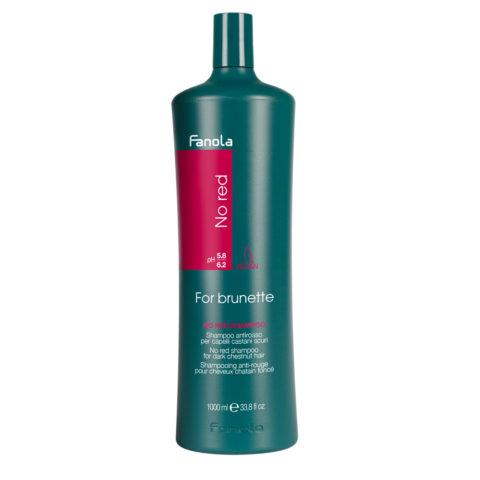 Fanola No Red Shampoo 1000ml- anti-red shampoo for brown hair