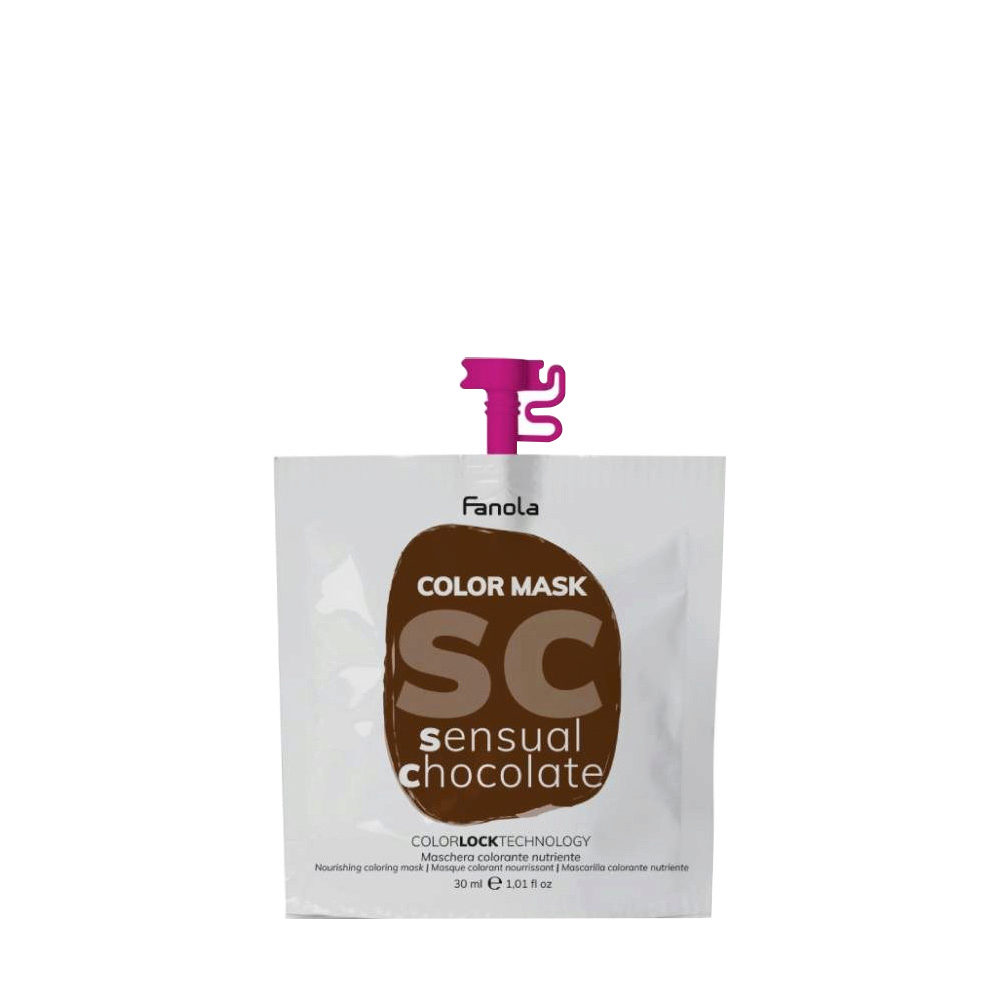 Fanola Color Mask Sensual Chocolate 30ml - semi-permanent chocolate color