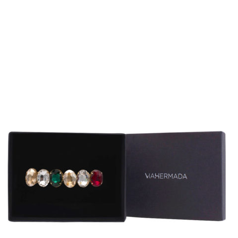 VIAHERMADA Hair Clip with Colored Stones