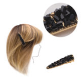 VIAHERMADA  Hair Clip with black glass Beads