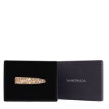 VIAHERMADA  Hair Clip with beige colored glass Beads