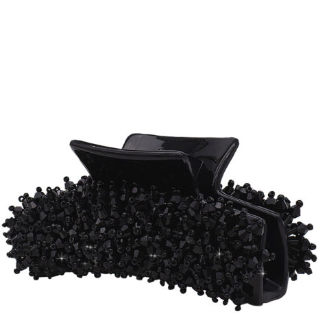 VIAHERMADA Hair Tongs with Black Crystals