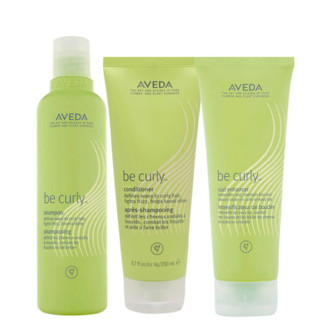 Aveda Be Curly Kit Shampoo 250ml Conditioner 200ml Curl Enhancer 200ml