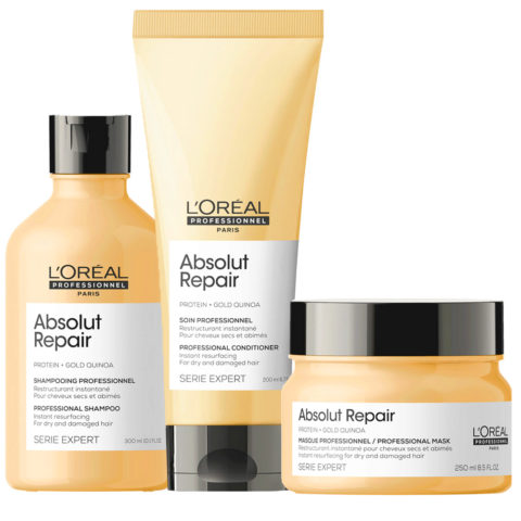 L'Oréal Professionnel Paris Serie Expert Absolut Repair Shampoo 300ml Conditioner 200ml Mask 250ml