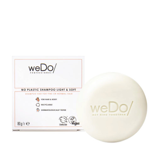 weDo No Plastic Shampoo 80gr - Solid shampoo for fine hair