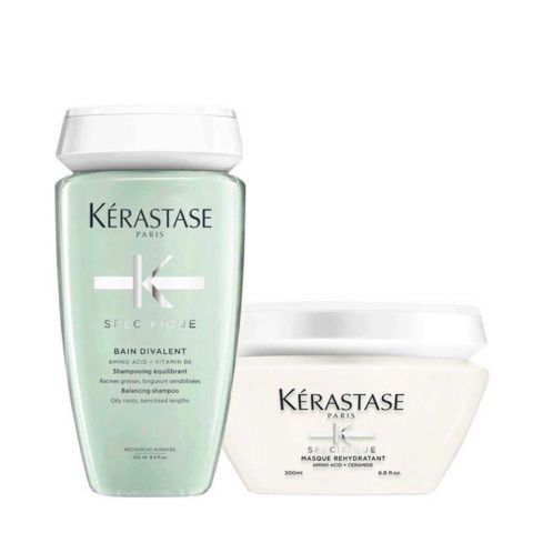 Kérastase Spécifique Bain Divalent 250ml Masque Rehydratant 200ml