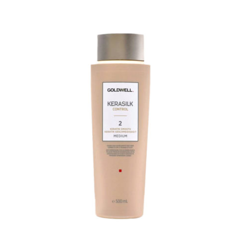 Goldwell Kerasilk Control 2 Keratin Smooth Medium 500ml - smoothing treatment for wavy hair