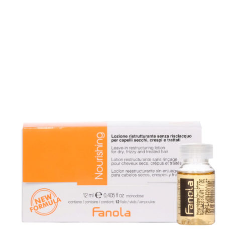 Fanola No Rinse Restructuring Lotion Damaged Hair 12x12ml