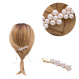 VIAHERMADA Hair Clip with Pearls 8cm
