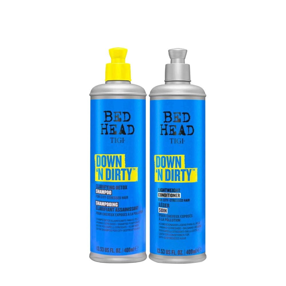 Tigi Bed Head Down'N Dirty Shampoo 400ml Conditioner 400ml