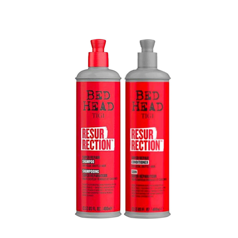 Tigi Bed Head Resurrection Super Repair Shampoo 400ml Conditioner 400ml