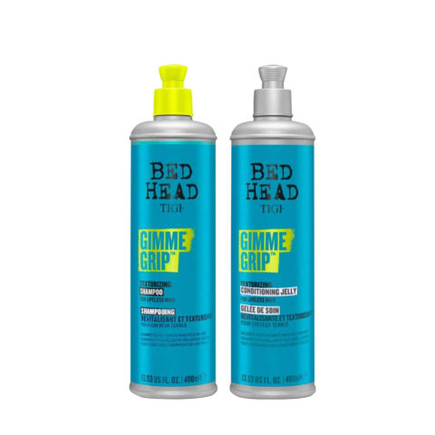 Tigi Bed Head Gimme Grip Texturizing Shampoo 400ml Conditioning Jelly 400ml